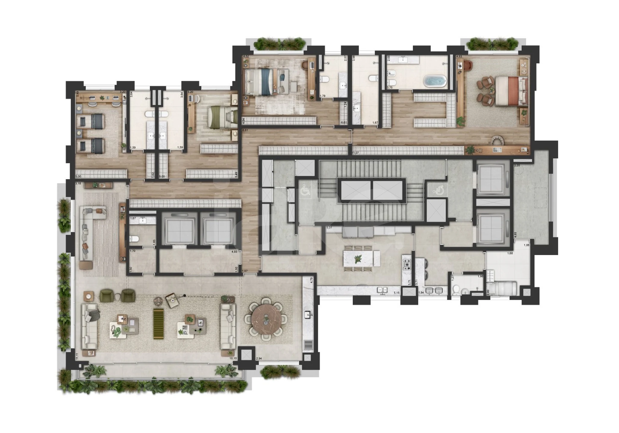 Planta — Apartamento 433,67 m²