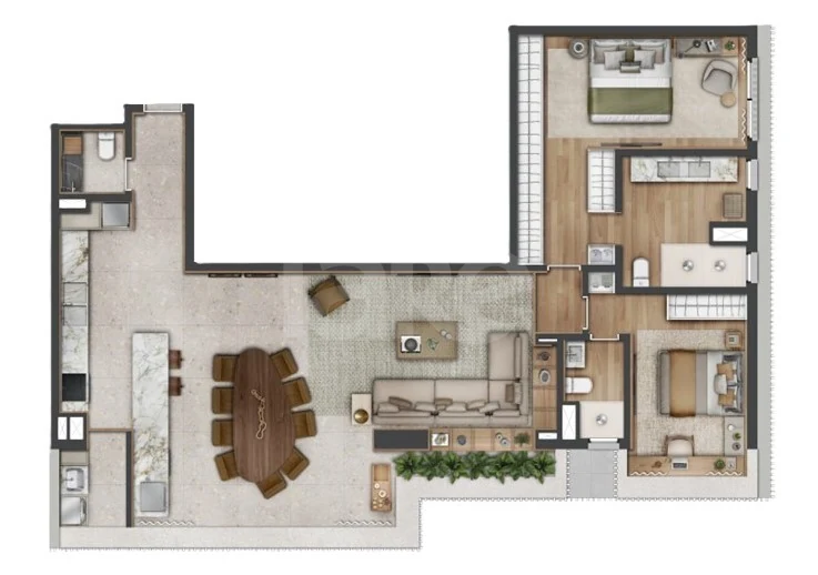Planta — Garden 163,38 m²