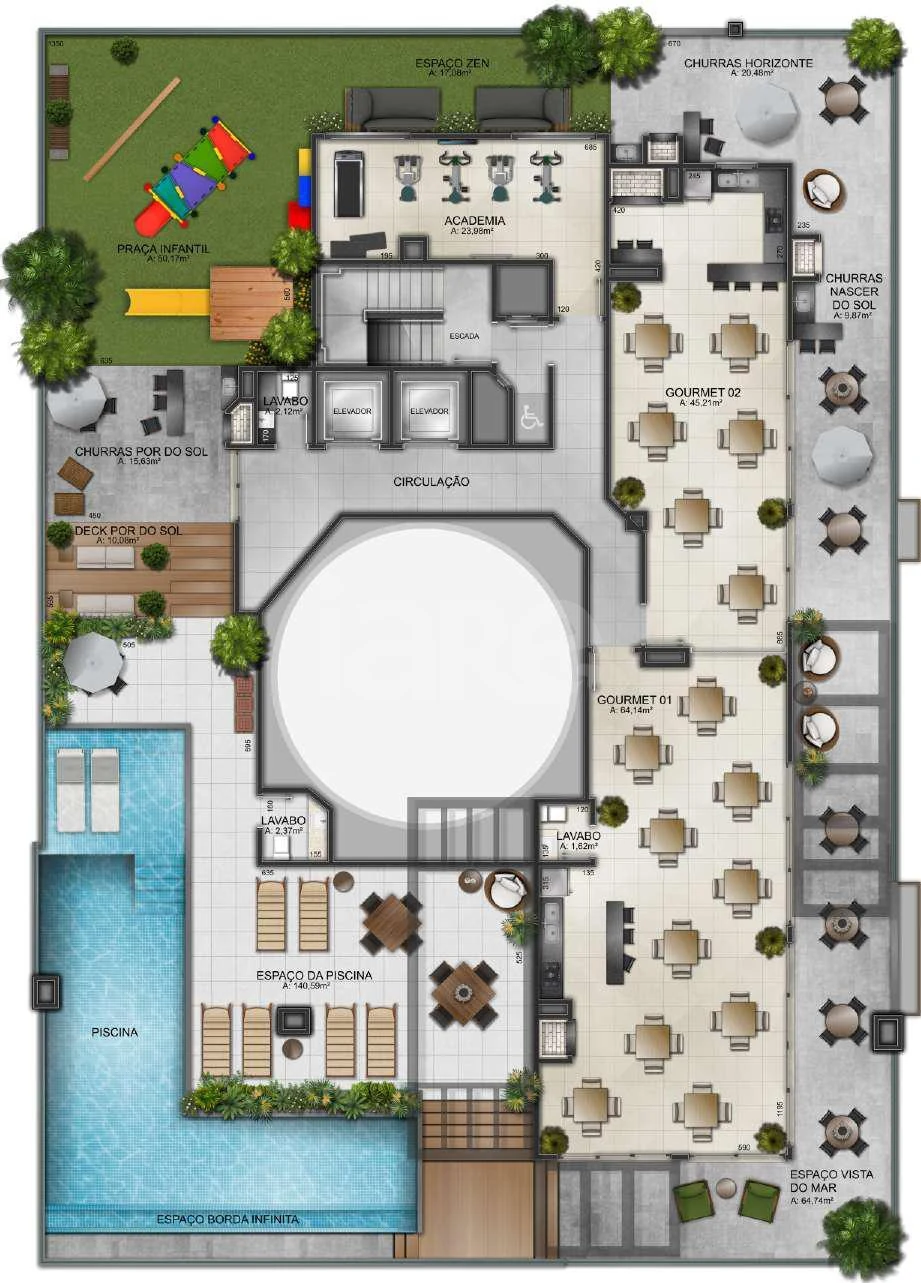 Planta — Pavimento rooftop