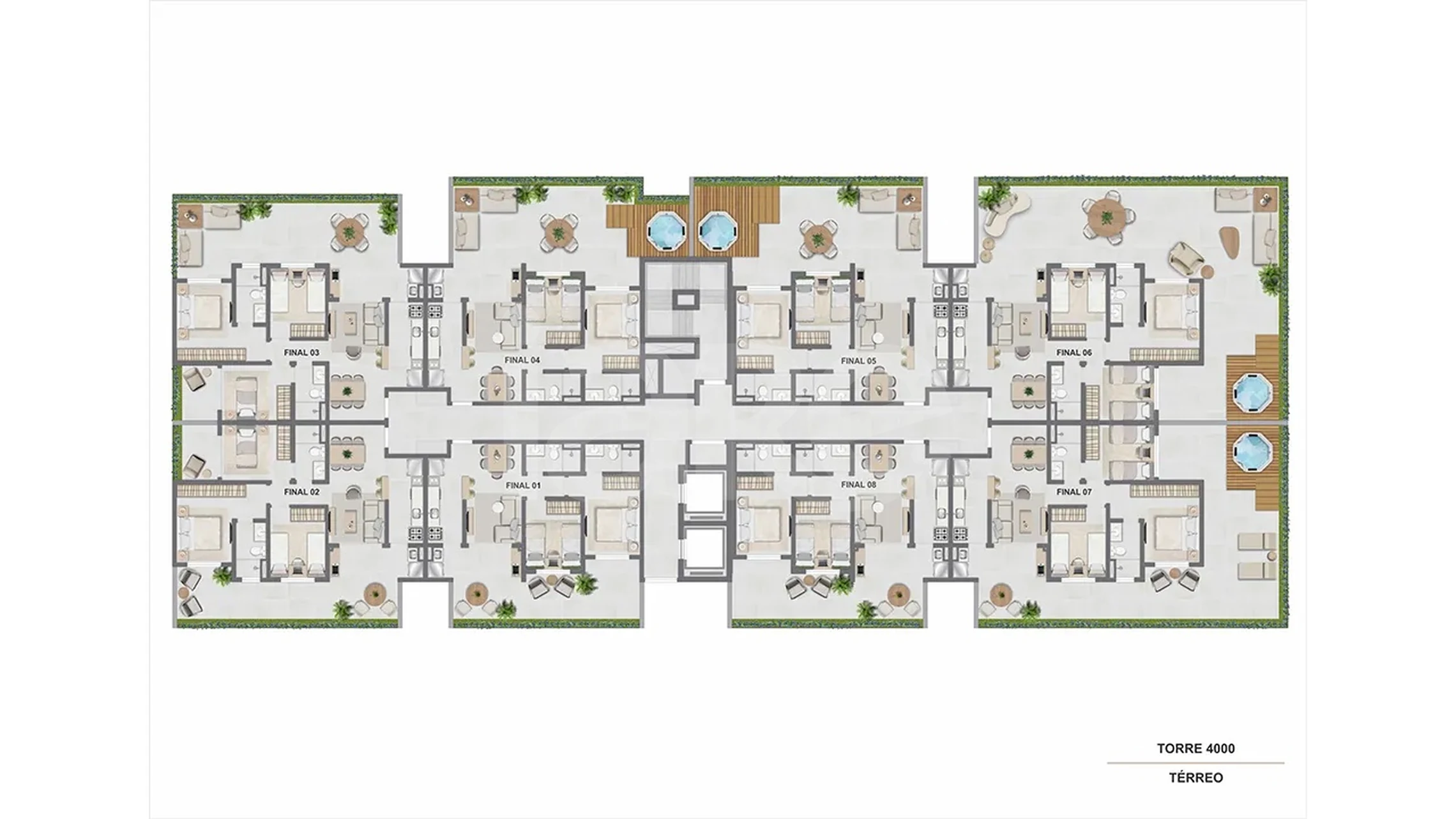 Planta — Pavimento térreo 4000