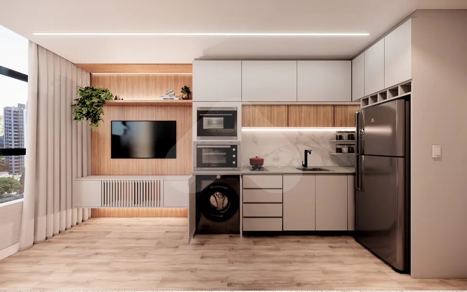 Smart Living Portão - Studio com 18,45 m², em Portão — foto 9