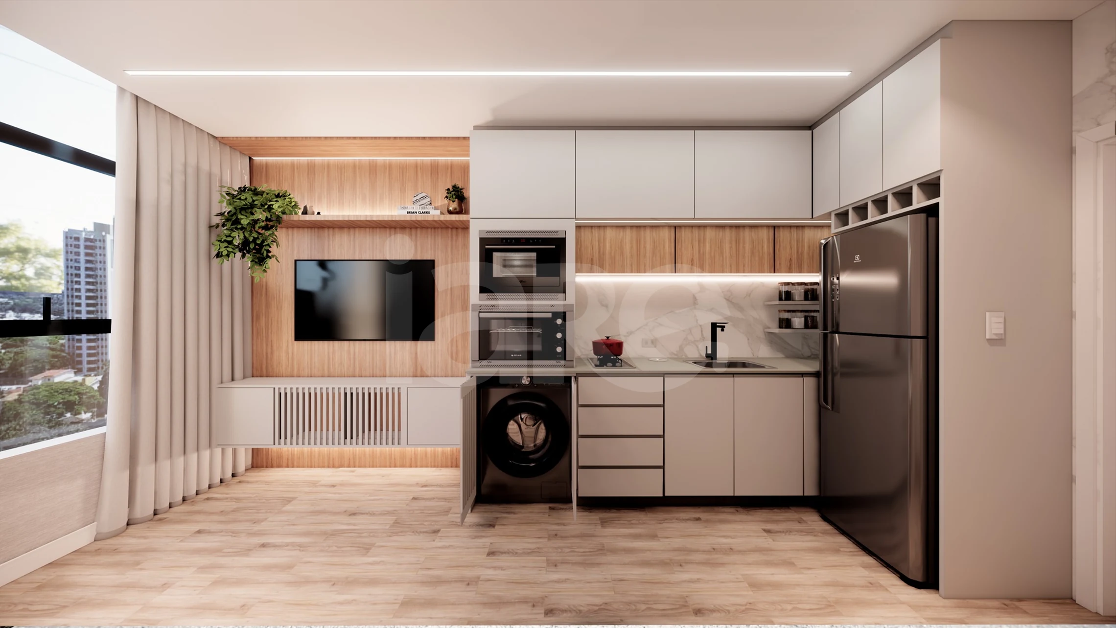 Smart Living Portão - Studio com 18,45 m², em Portão — foto 9