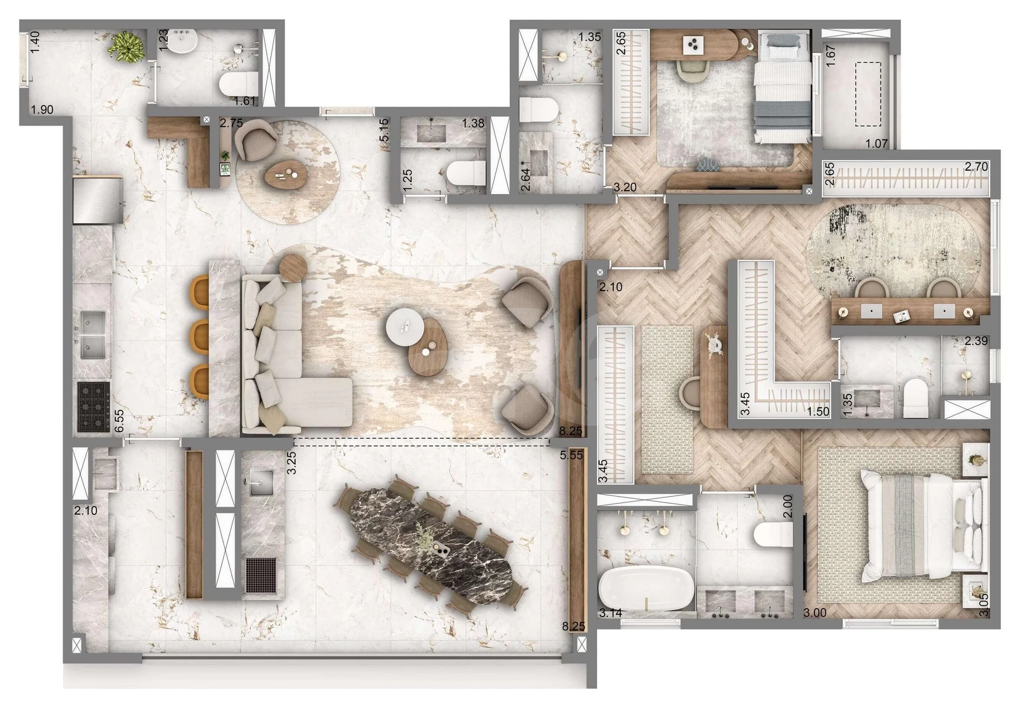 Planta — Garden 133,7 m²