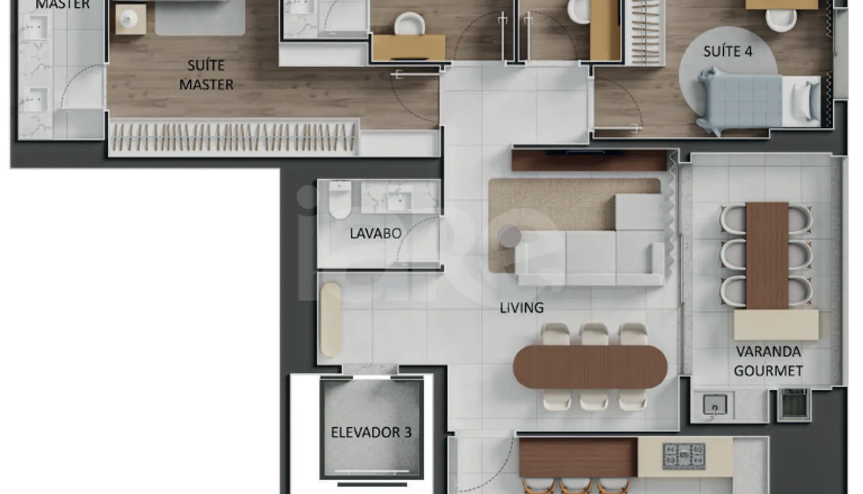 Planta — Apartamento 147,9 m²