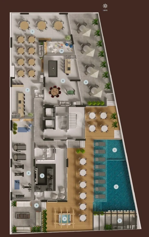 Planta — Pavimento lazer