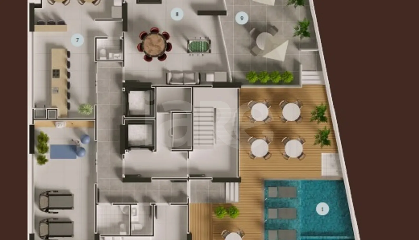 Planta — Pavimento lazer