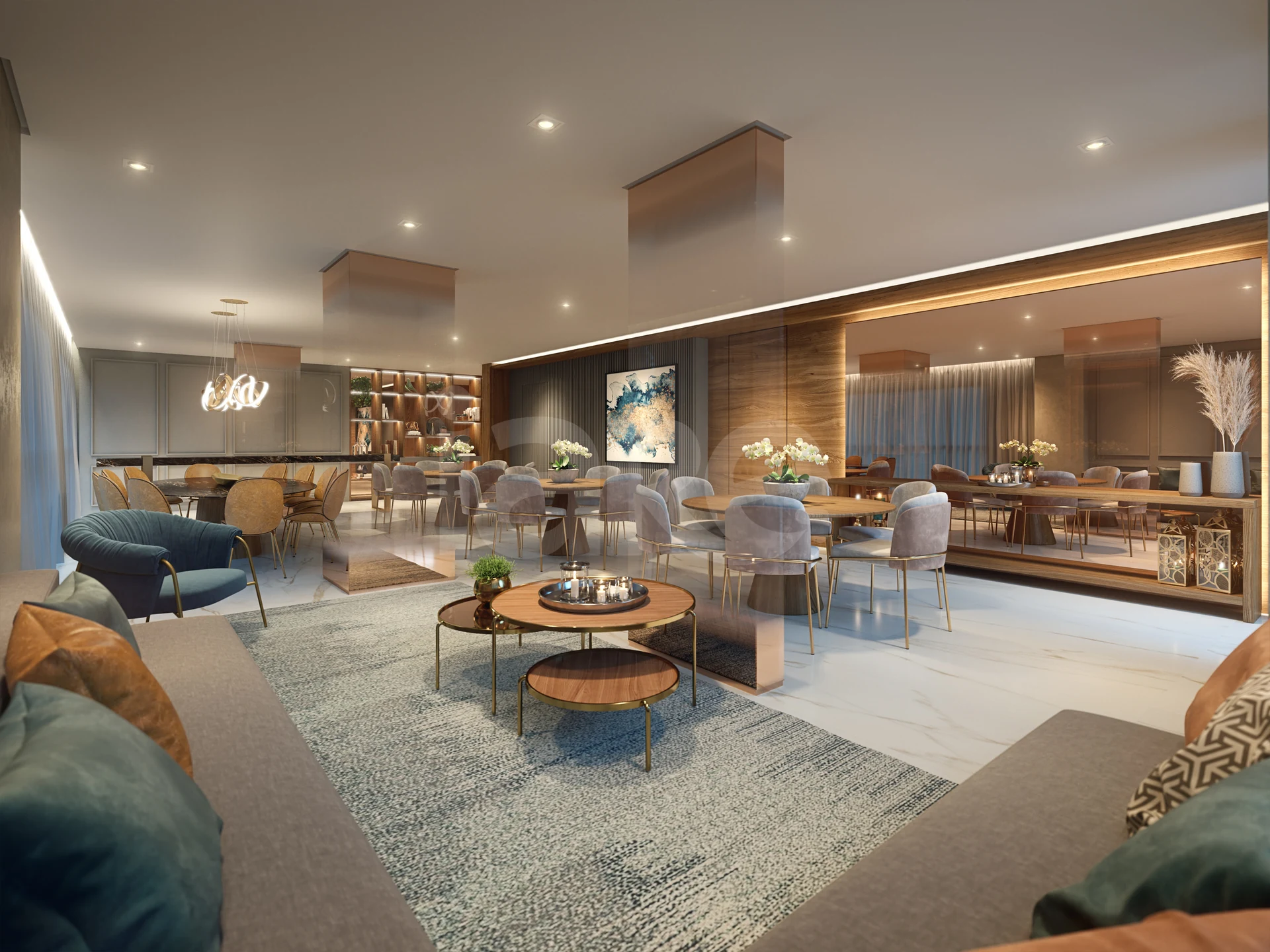 Living Villaggio Tatuapé Pienza - Apartamento com 121,76 m², em Tatuapé — foto 5