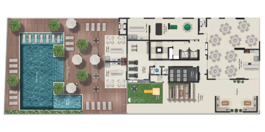Planta — Pavimento lazer