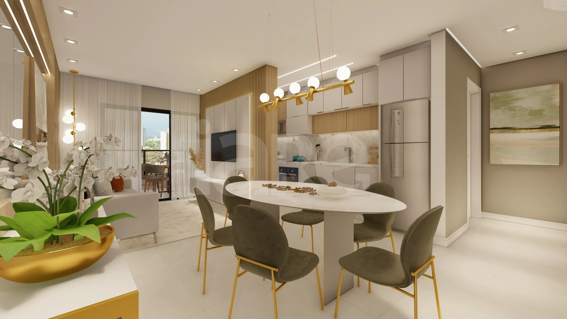 Oceanic Residence - Apartamento com 76,95 m², em Barreiros — foto 2