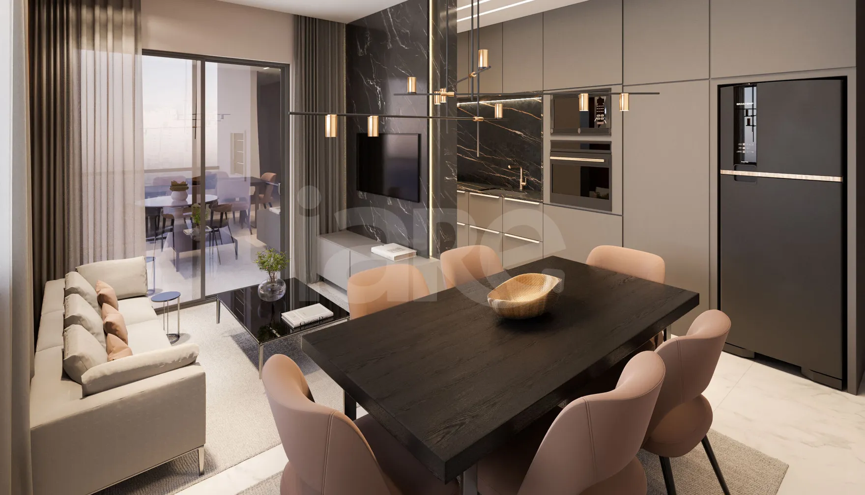 West Village - Apartamento com 63,85 m², em Jardim Praia Mar — foto 2