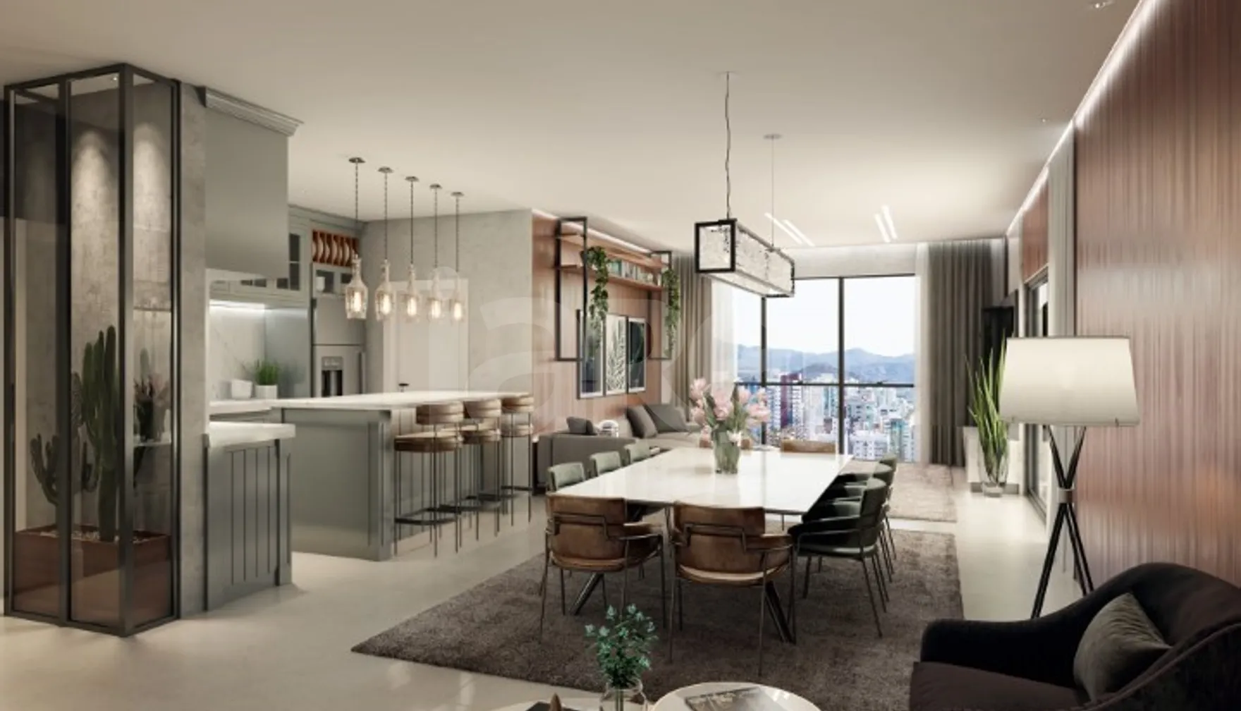 Acqua Blue Residence - Apartamento com 202 m², em Meia Praia — foto 2