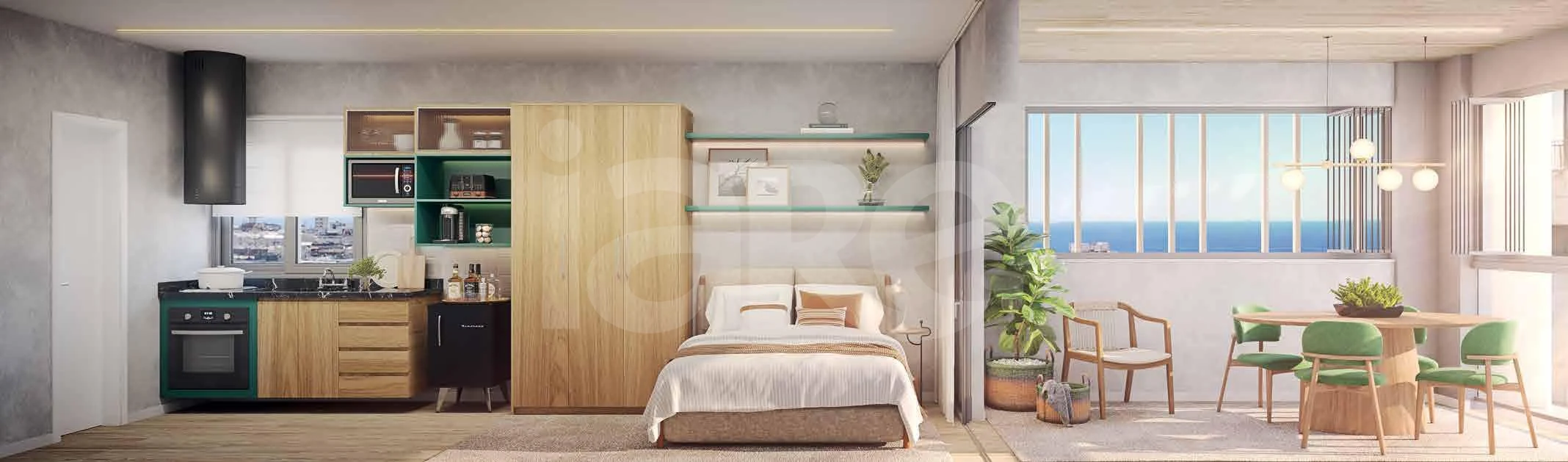 Alma Ipanema - Studio com 58,33 m², em Ipanema — foto 3