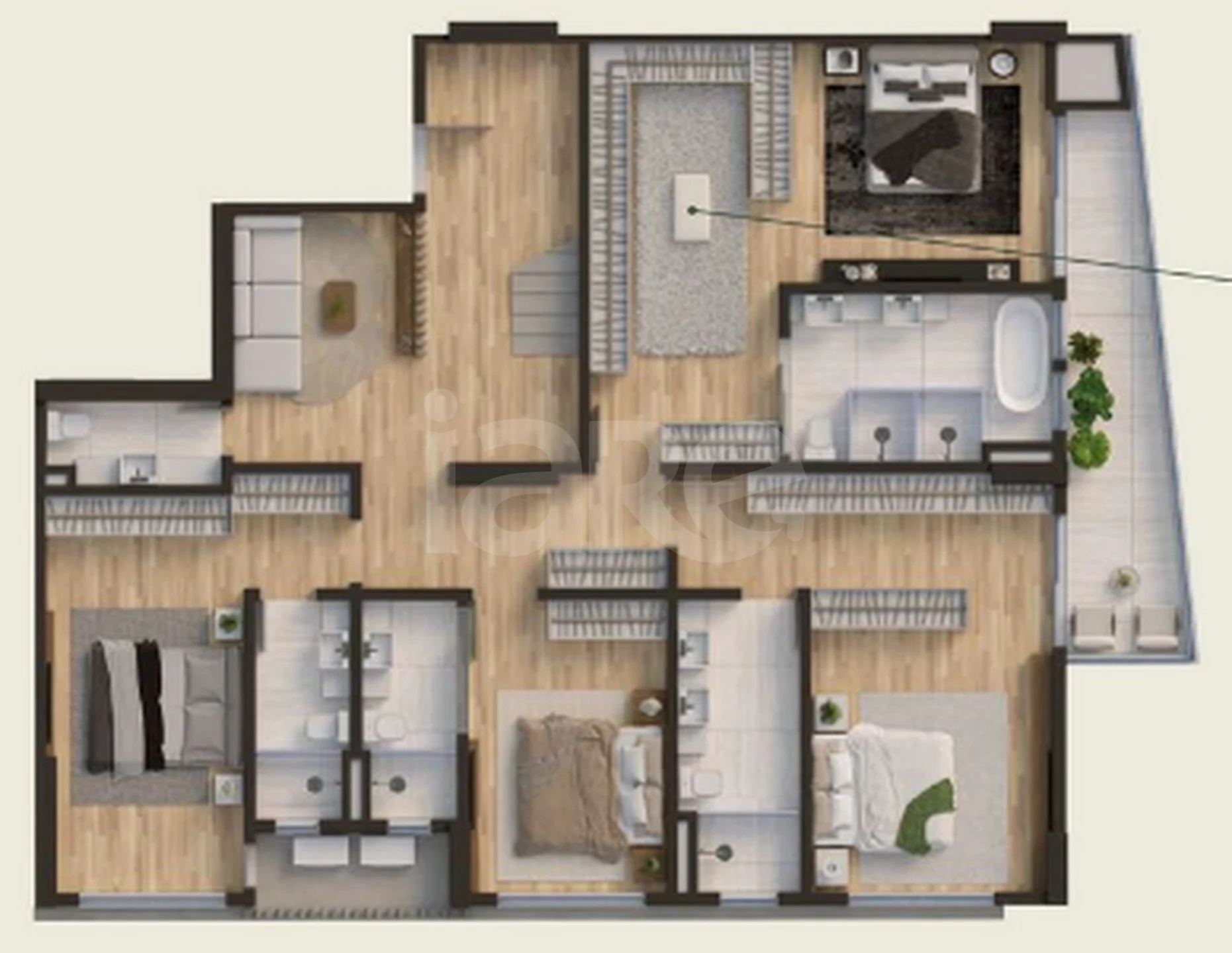 Planta — Cobertura Duplex 320 m²