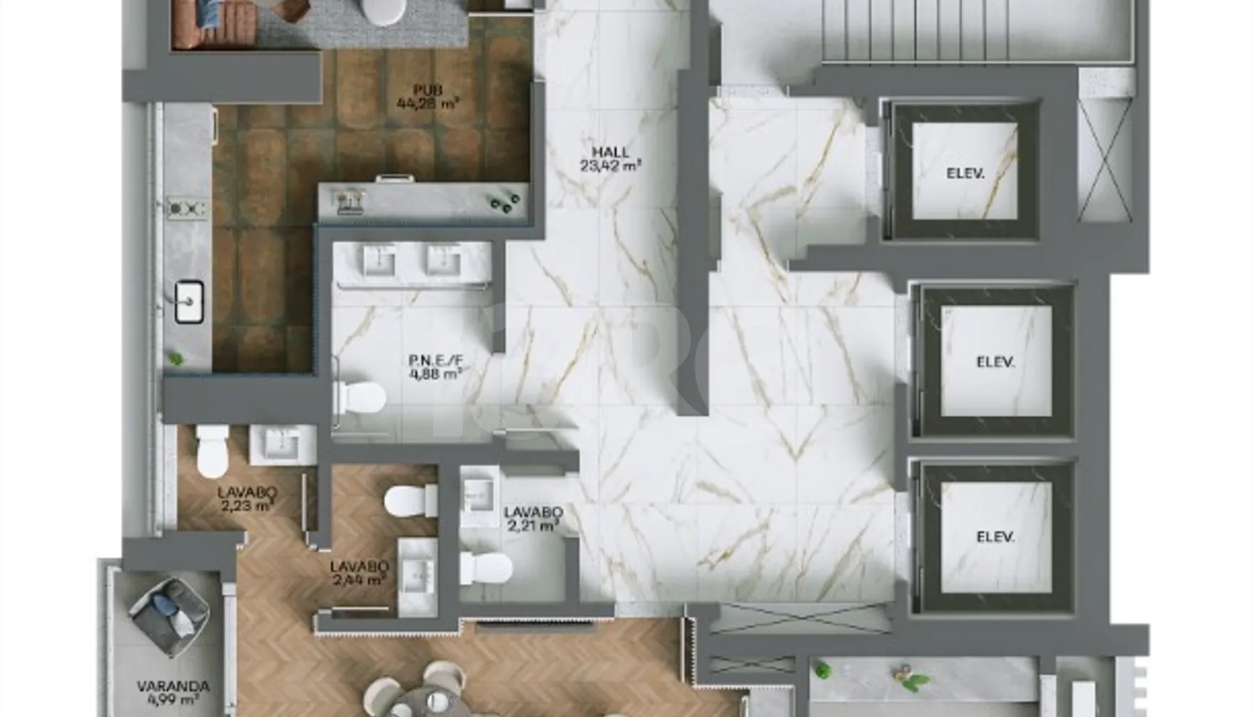 Planta — Pavimento lazer 2