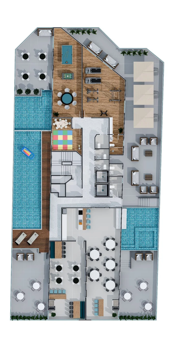 Planta — Pavimento lazer
