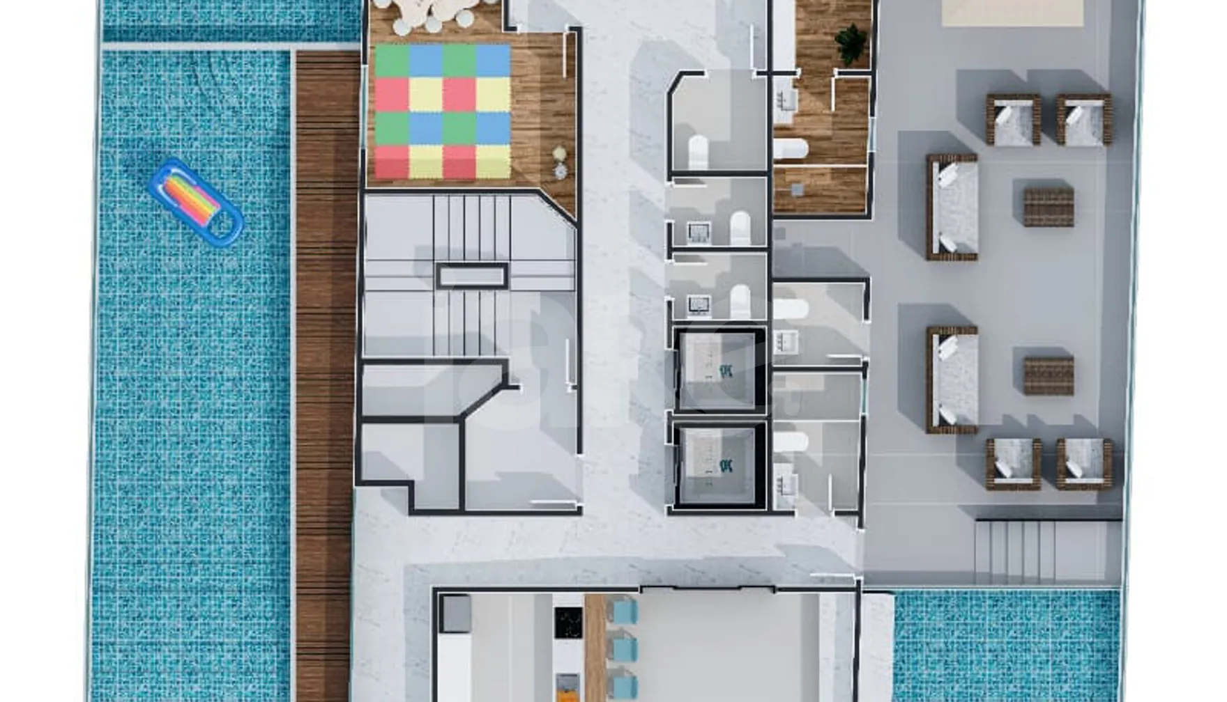 Planta — Pavimento lazer