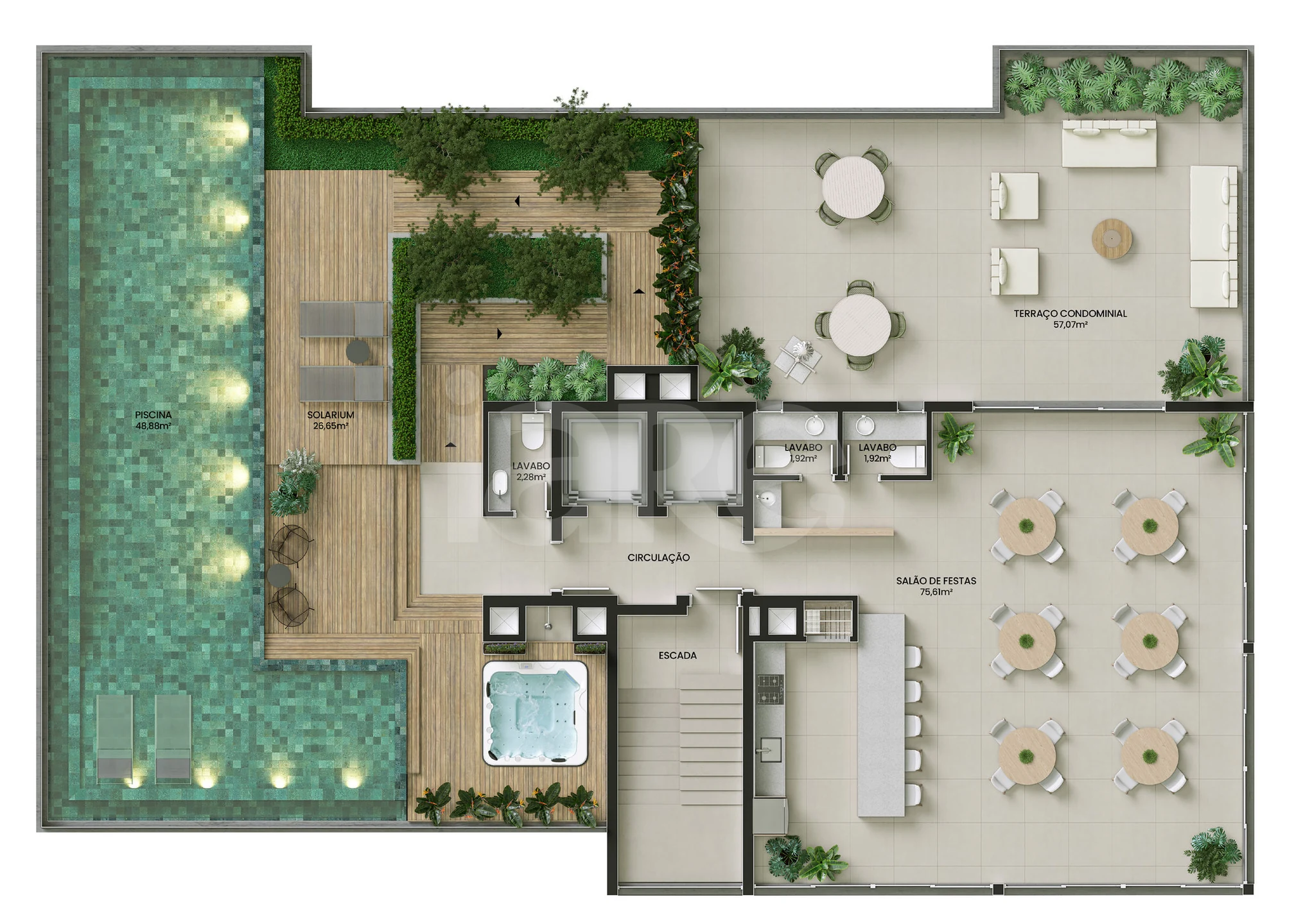Planta — Pavimento rooftop