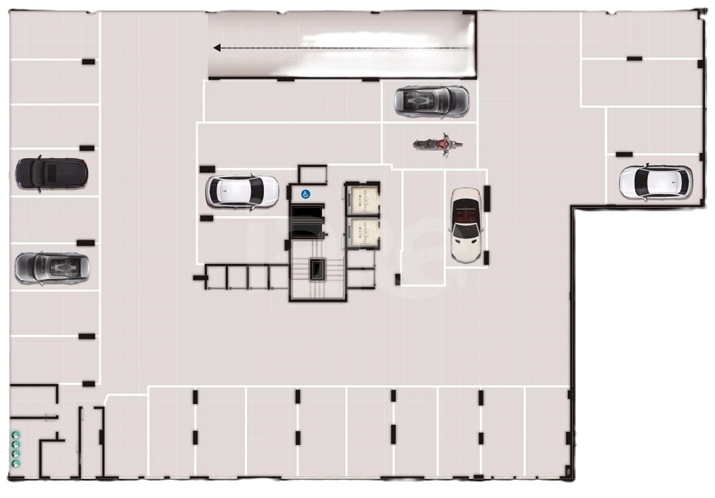 Planta — Pavimento garagem 3
