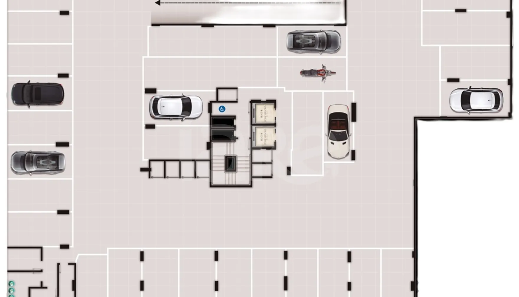 Planta — Pavimento garagem 3