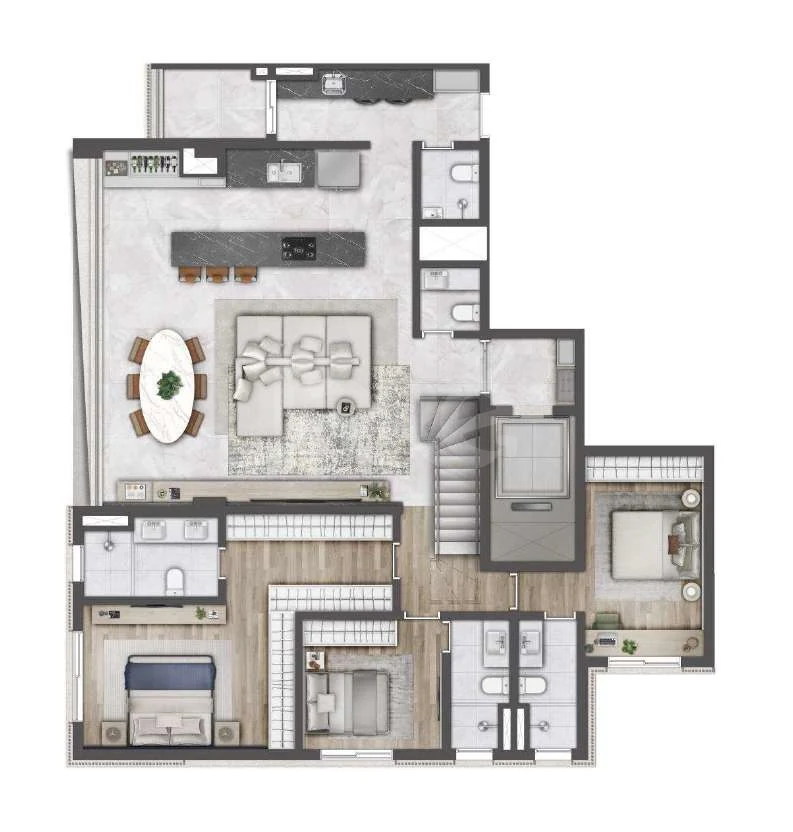 Planta — Garden 292 m²
