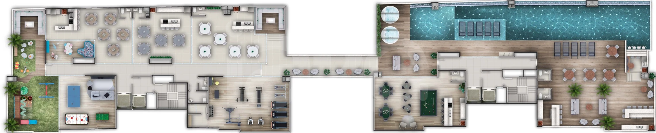 Planta — Pavimento lazer