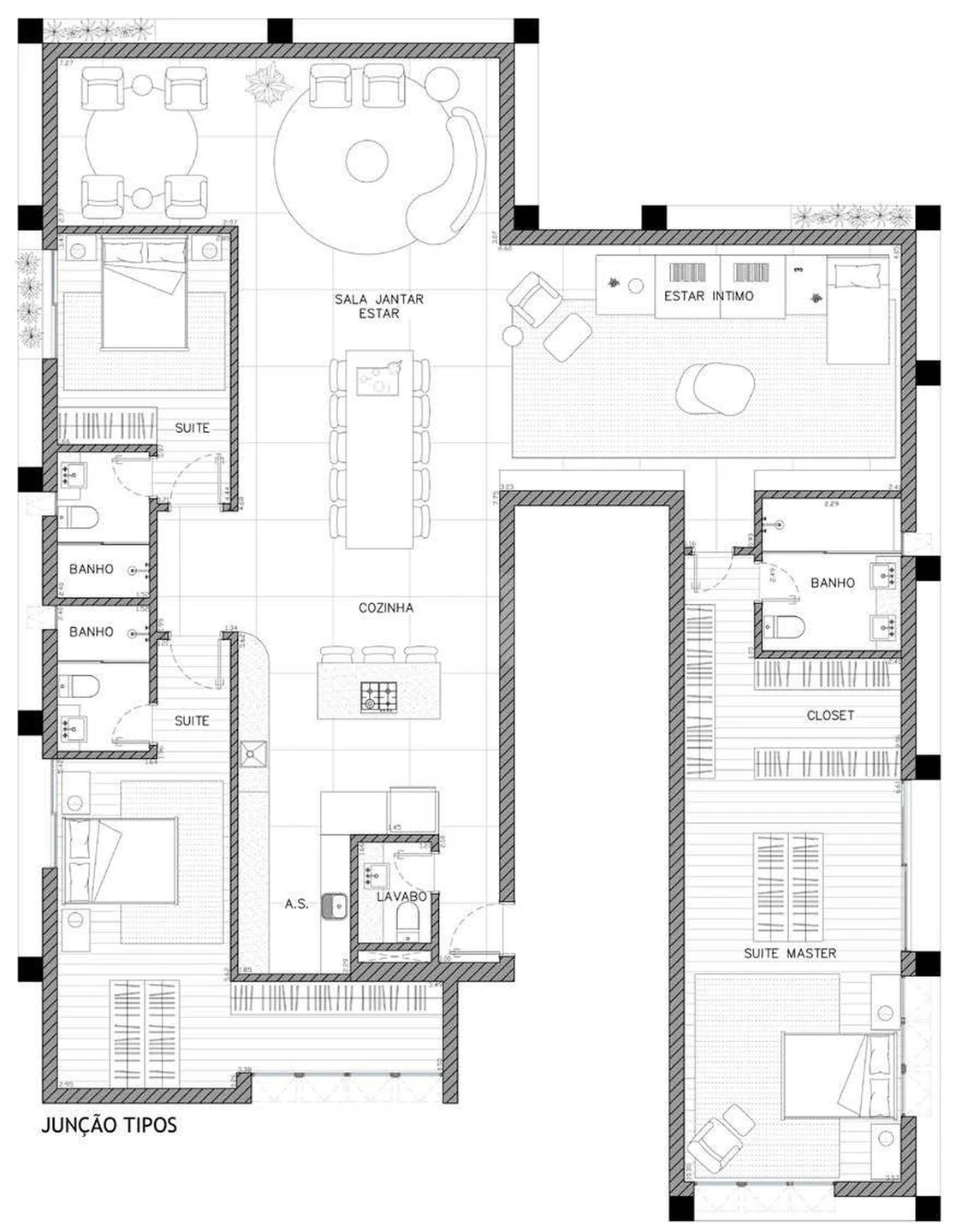 Planta — Cobertura Duplex 271,46 m²