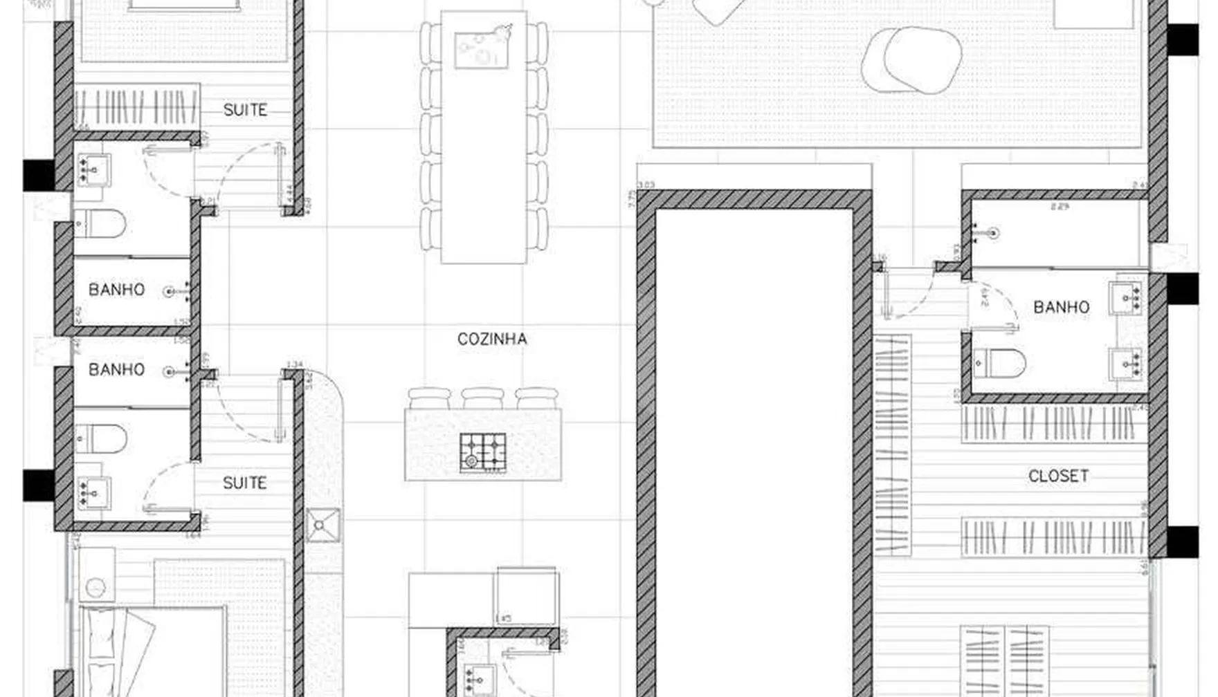 Planta — Cobertura Duplex 271,46 m²