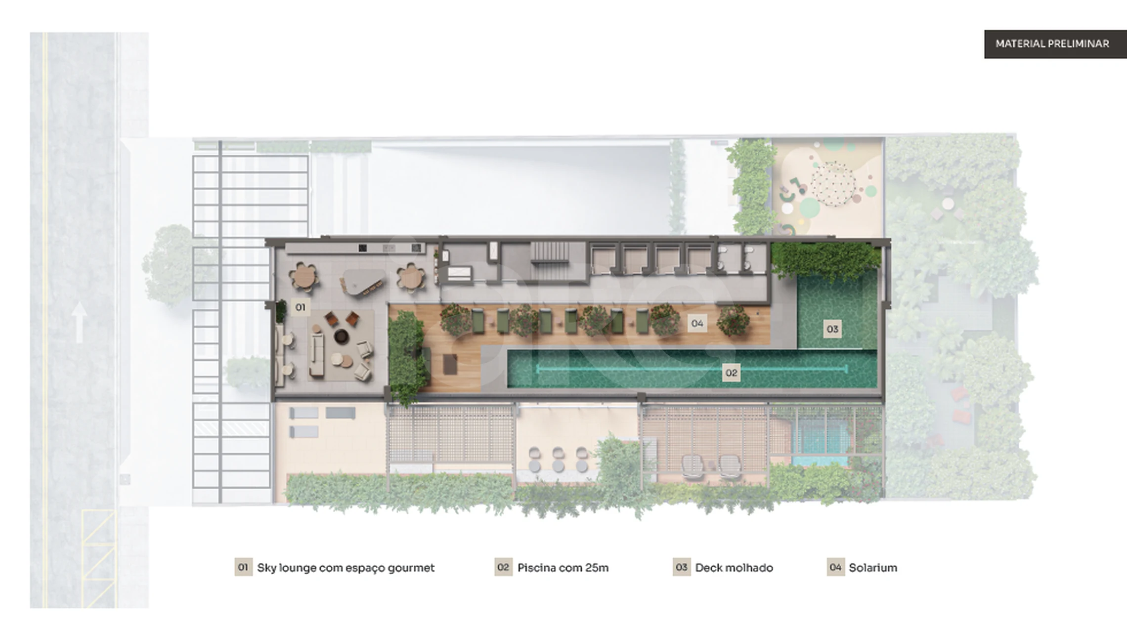 Planta — Pavimento rooftop