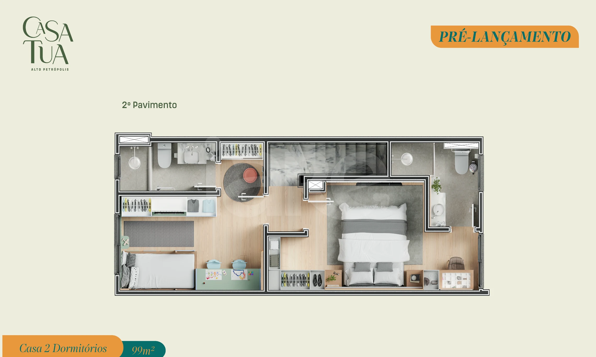 Planta — planta 2° pavimento 2D