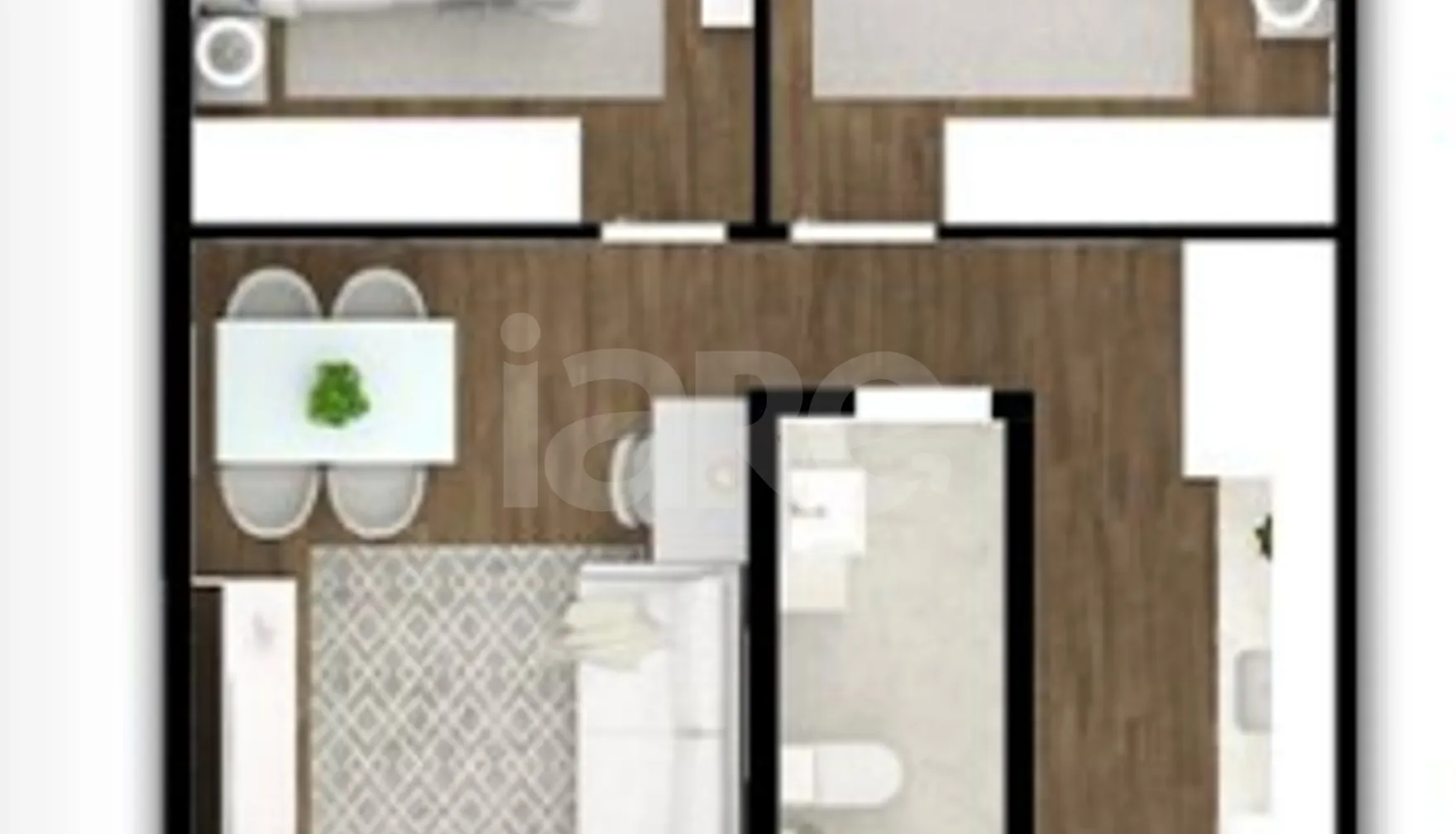 Planta — Apartamento 54 m²