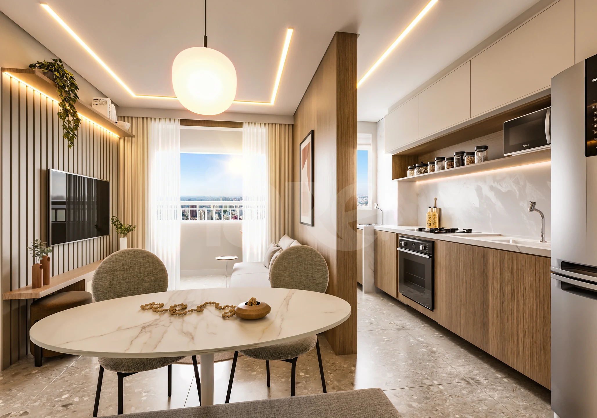 Estilo Lapa - Apartamento com 34,02 m², em Vila Anastácio — foto 2
