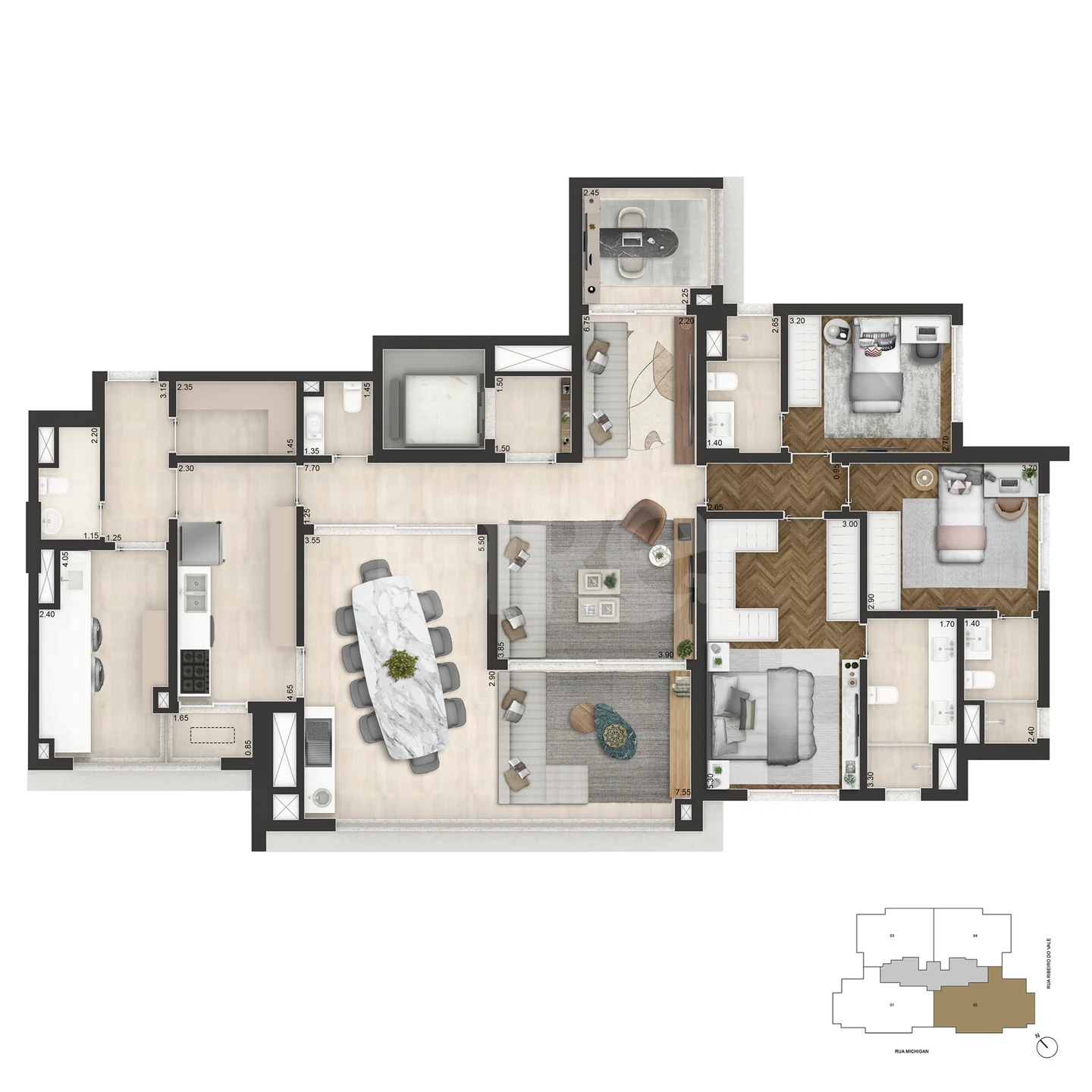 Planta — Garden 186 m²