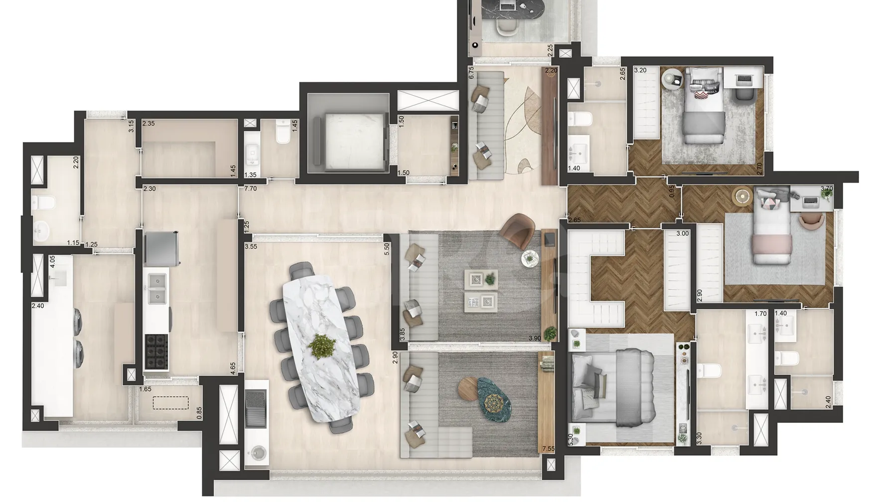 Planta — Garden 186 m²