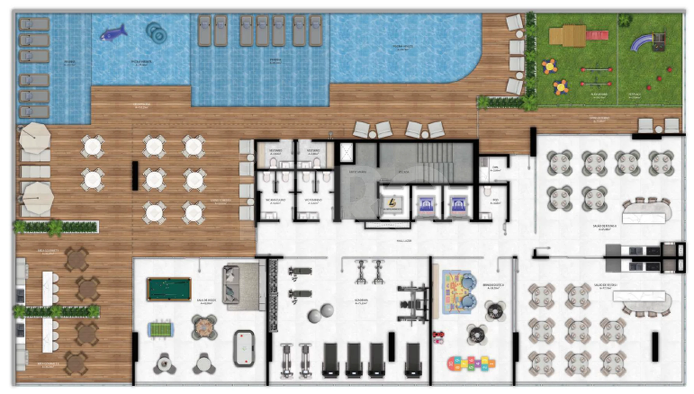 Planta — Pavimento lazer