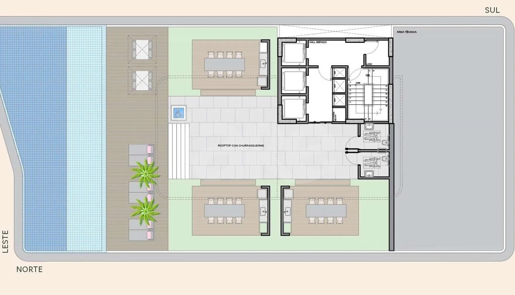 Planta — Pavimento cobertura