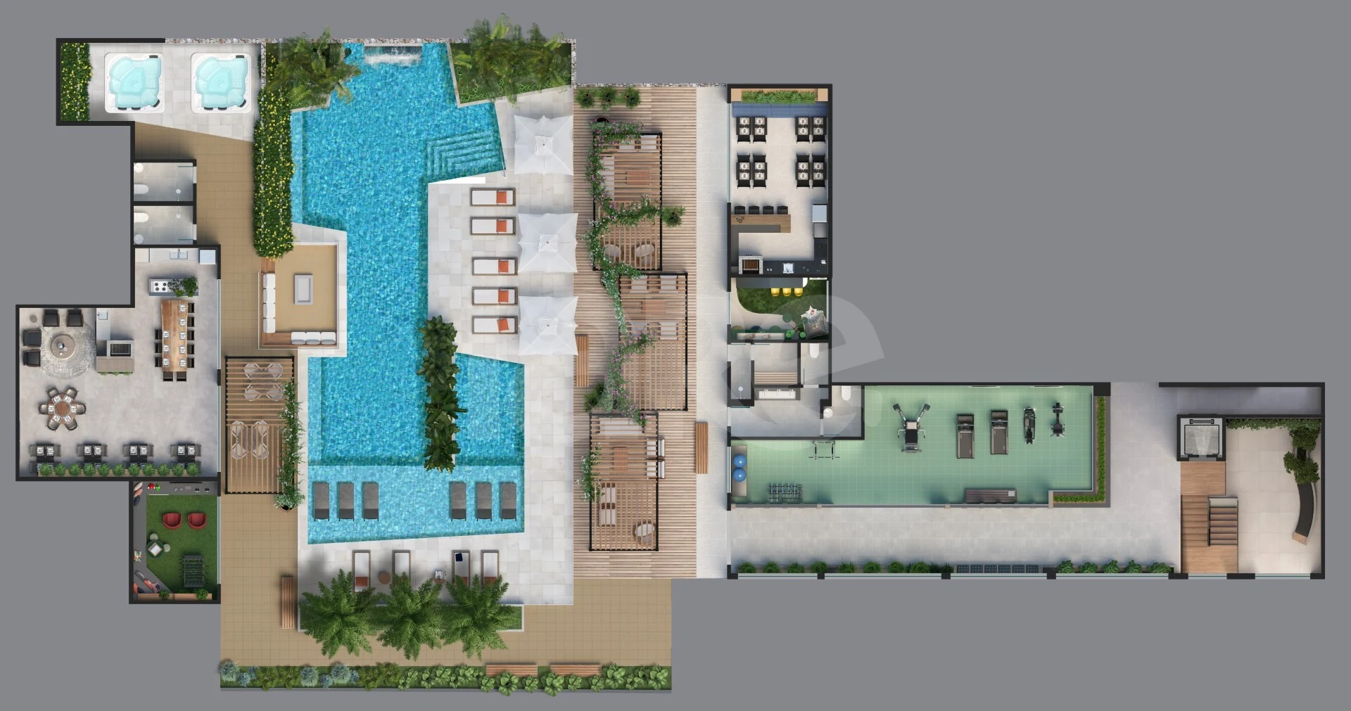 Planta — Pavimento lazer