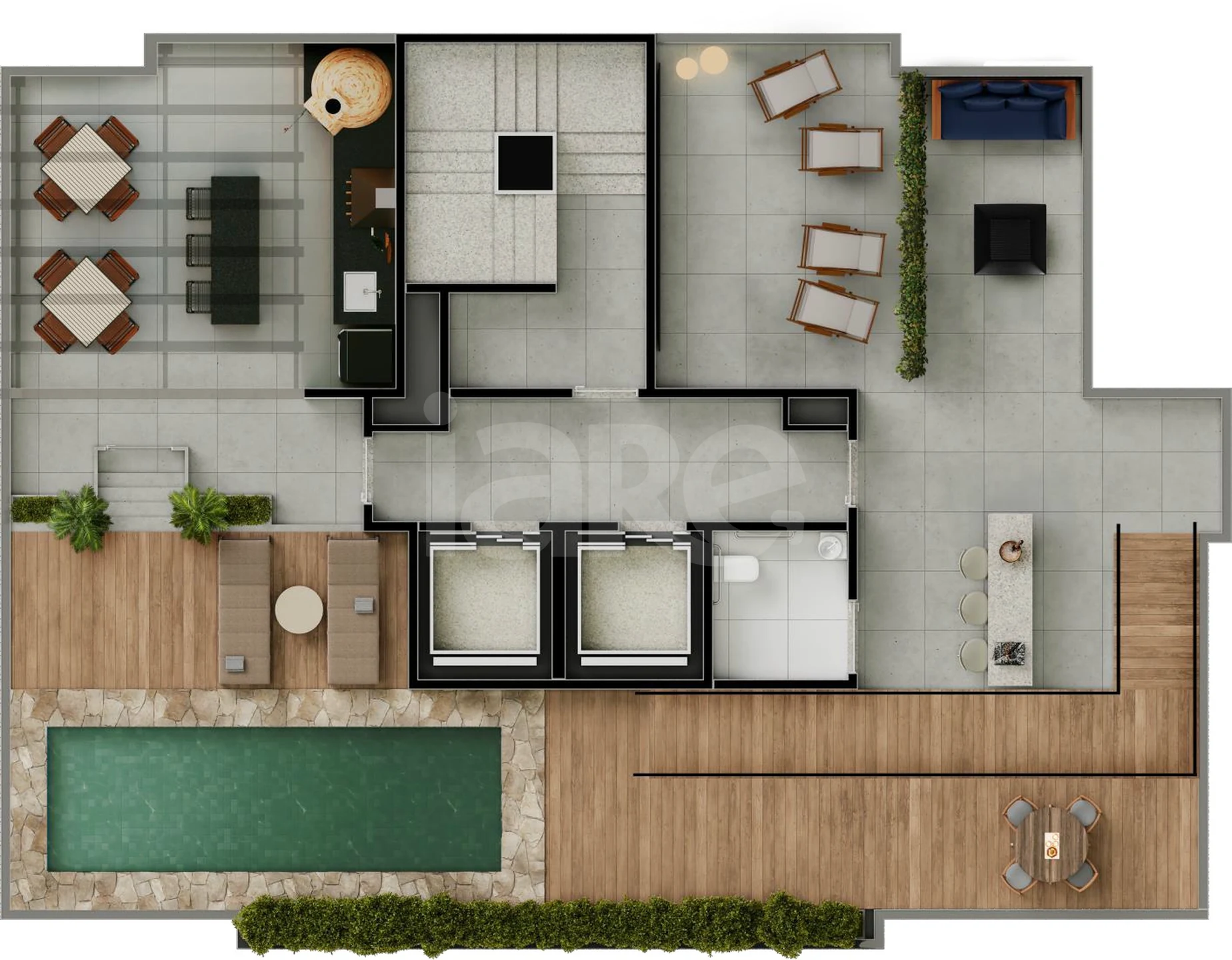 Planta — Pavimento rooftop