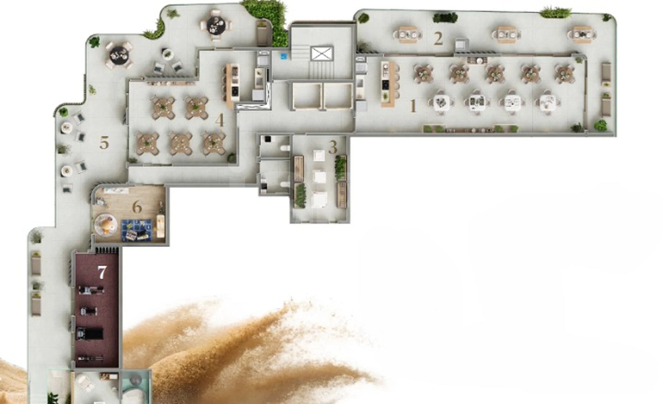 Planta — Pavimento lazer