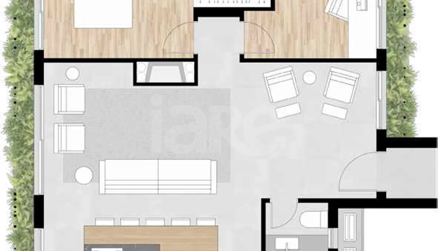 Planta — Garden 99,5 m²
