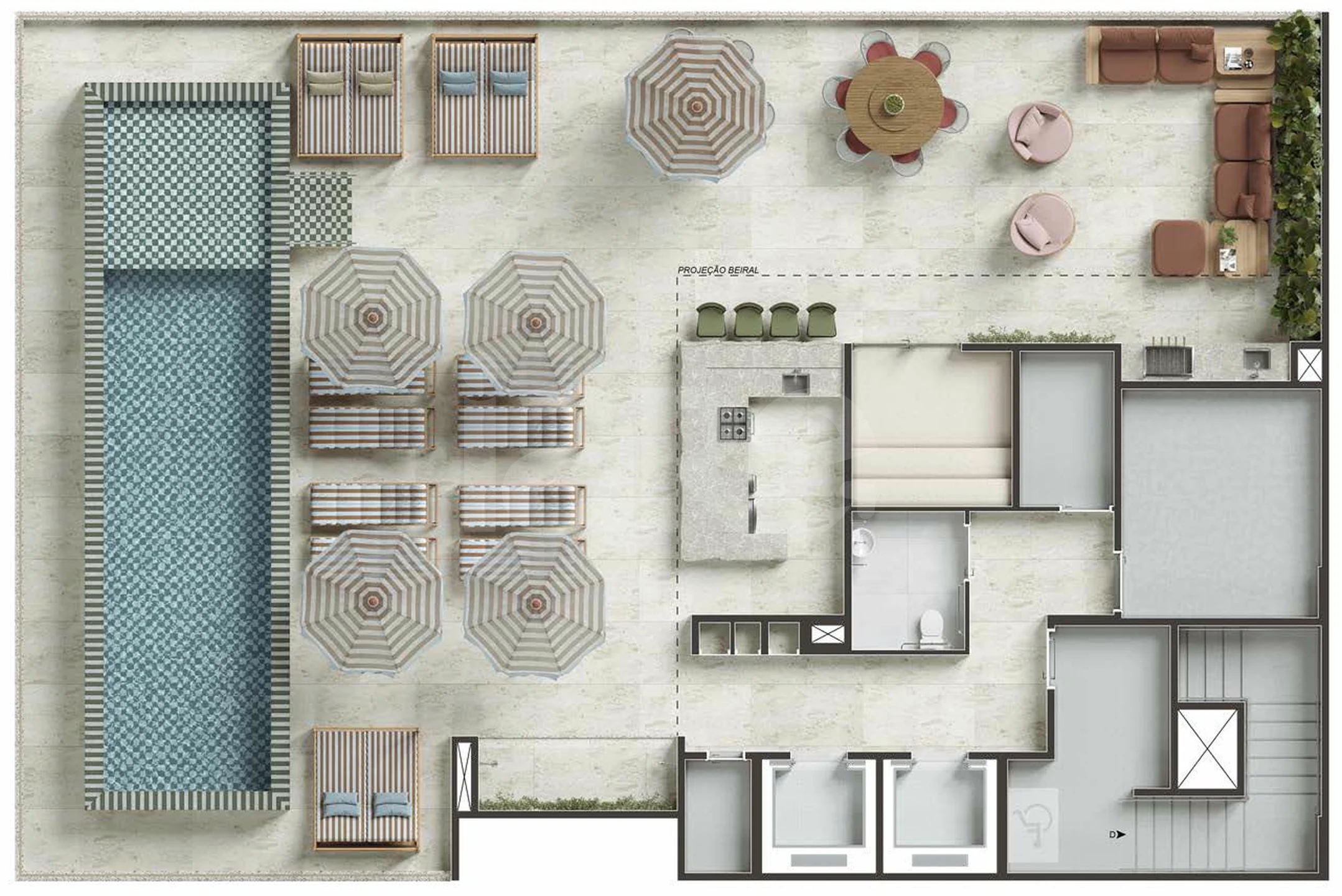 Planta — Pavimento rooftop