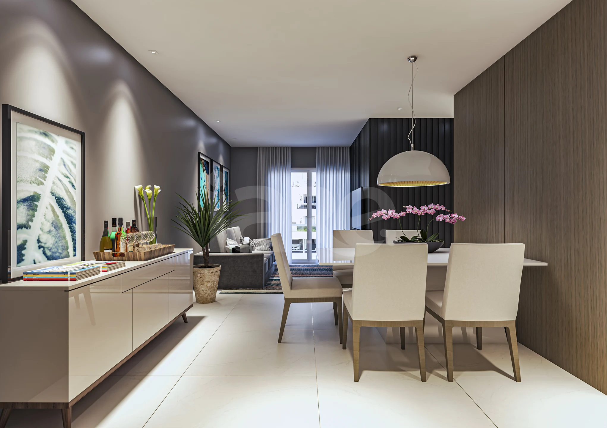 Santorini Residence - Apartamento com 66,96 m², em Ingleses do Rio Vermelho — foto 2
