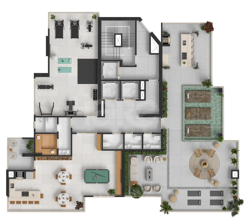 Planta — Pavimento terraço