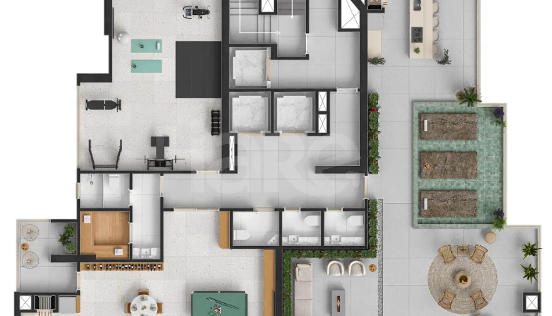 Planta — Pavimento terraço