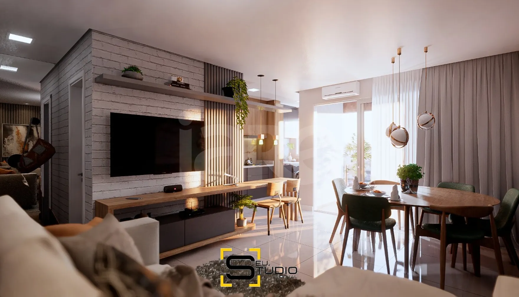 Santorini Residence - Apartamento com 66,96 m², em Ingleses do Rio Vermelho — foto 3