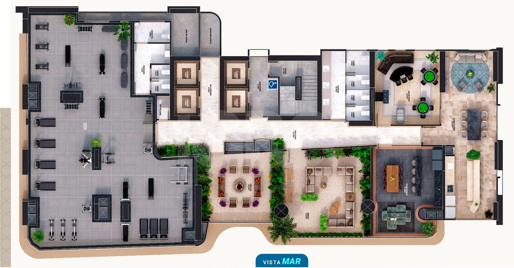 Planta — Pavimento rooftop