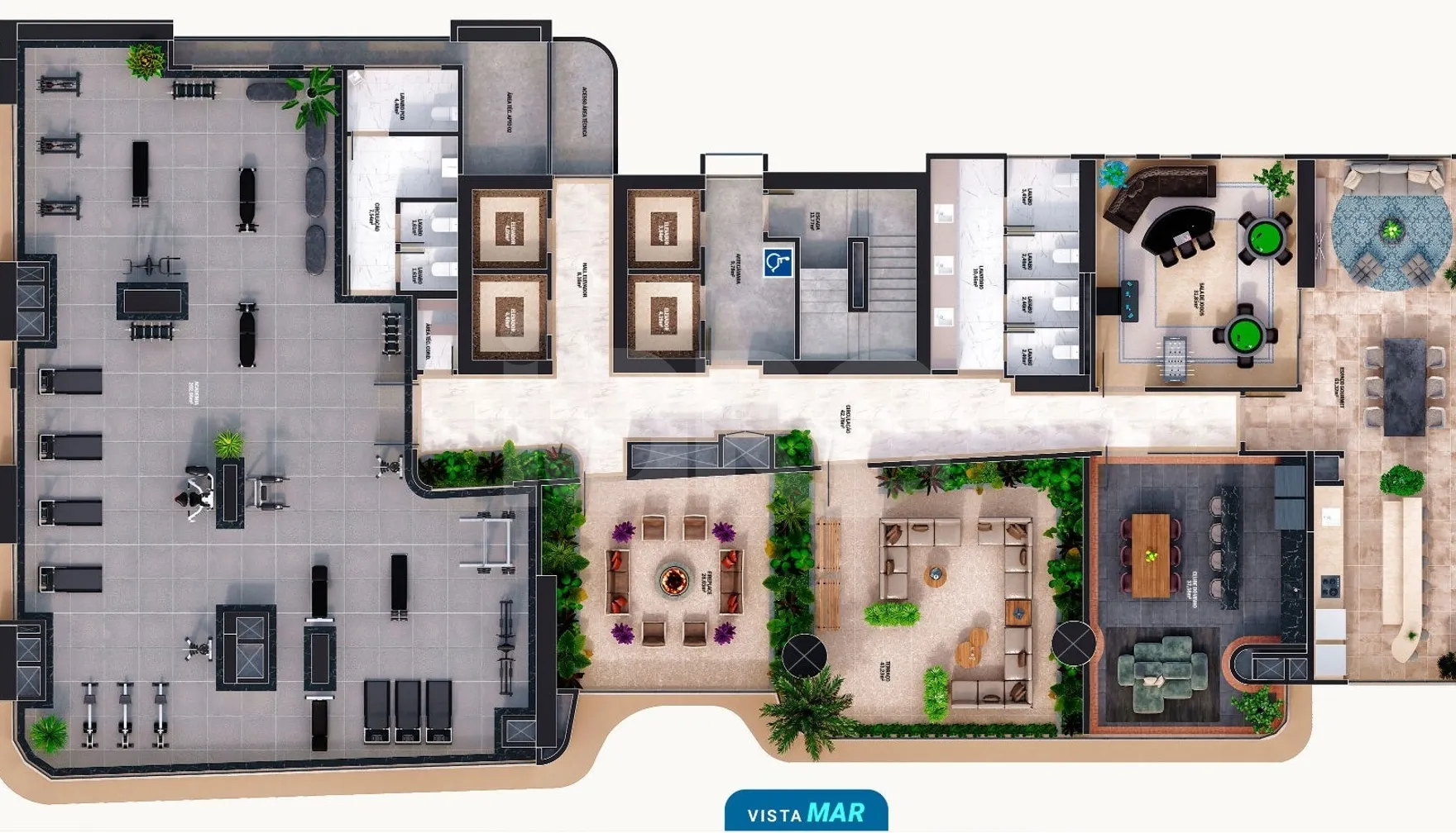 Planta — Pavimento rooftop