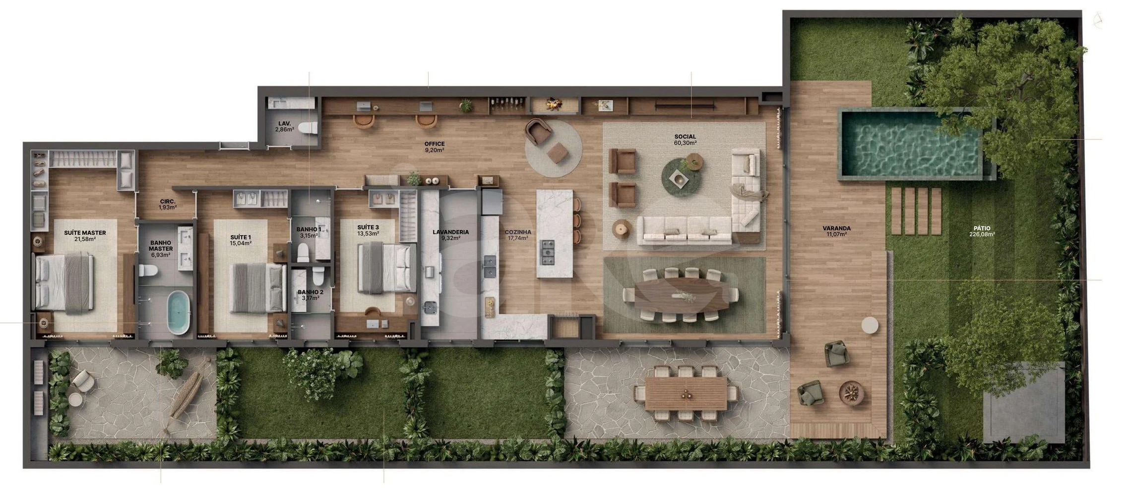 Planta — Apartamento 449,16 m²