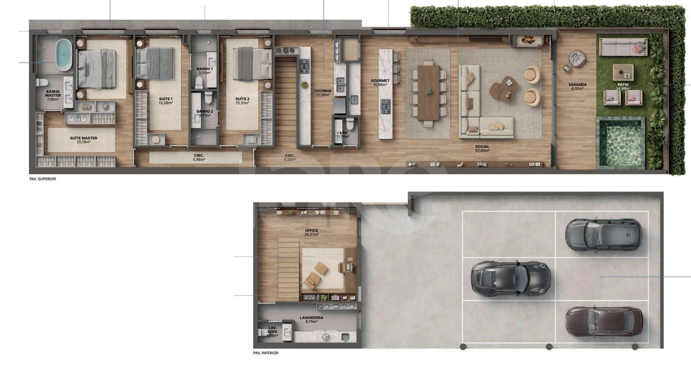 Planta — Apartamento 356,5 m²