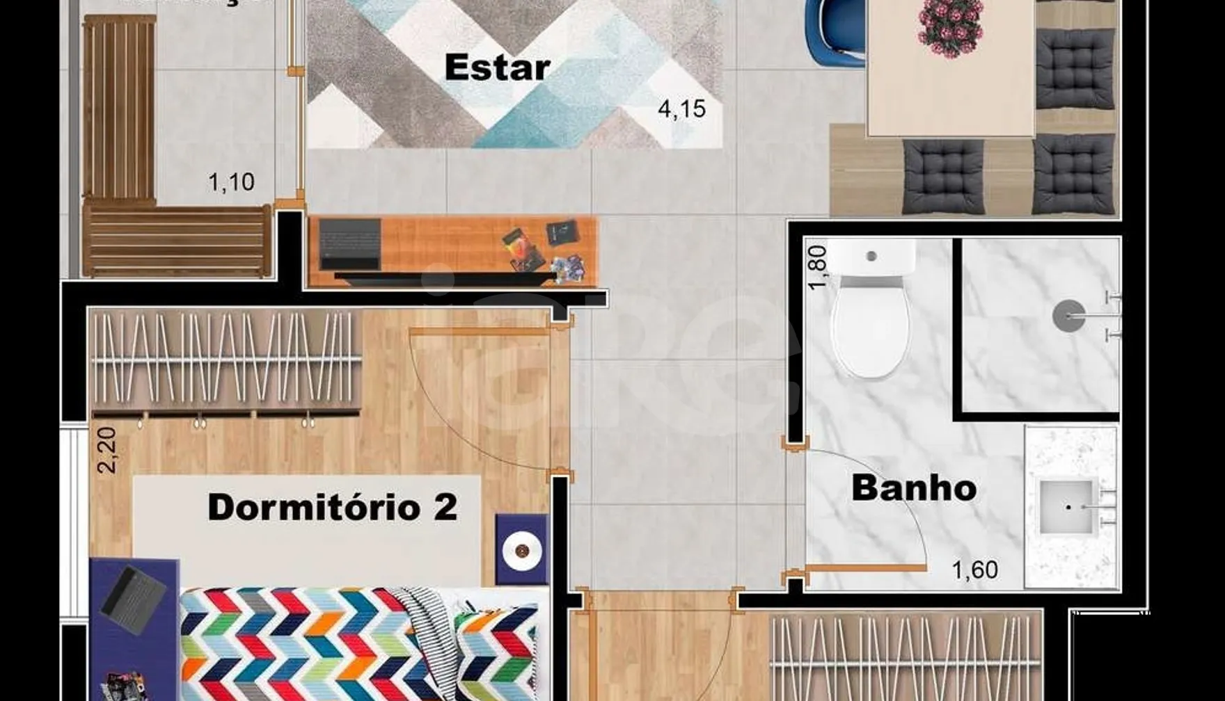 Planta — Garden 42,15 m²