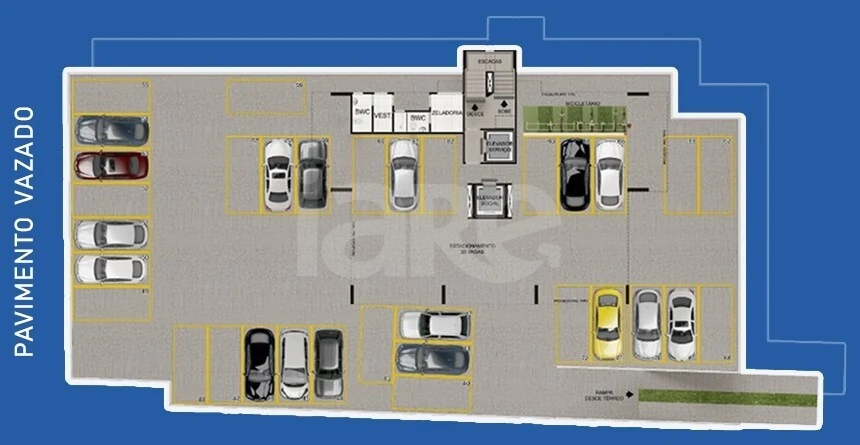 Planta — Pavimento garagem